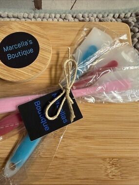 Pink & Blue Silicone Spatula Set - Home Party Supplies. 🆕